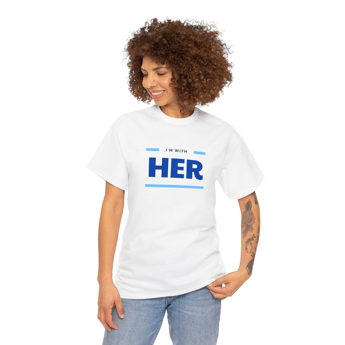 I'm With Her - Adult Unisex Garment-Dyed T-shirt