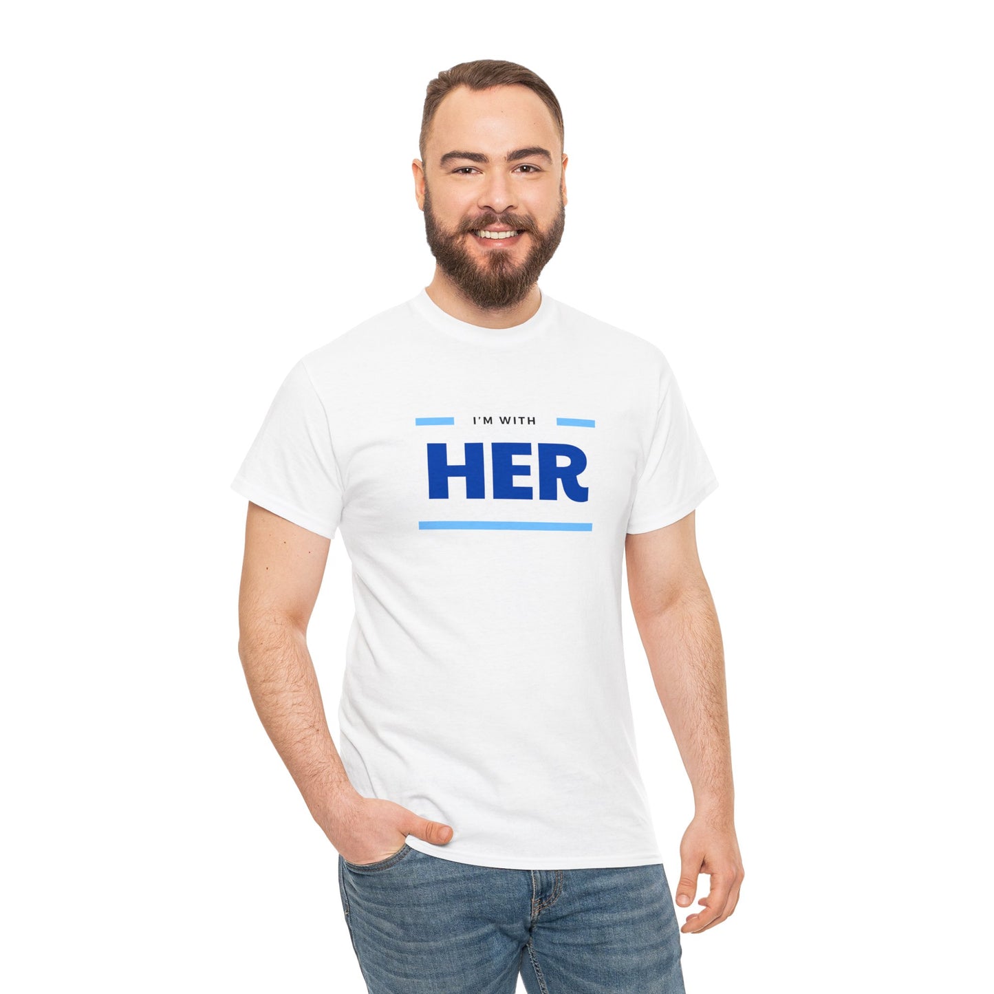 I'm With Her - Adult Unisex Garment-Dyed T-shirt