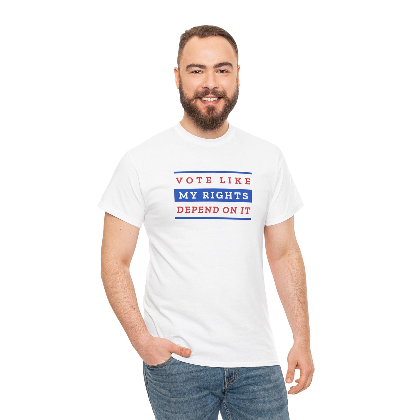 Vote Like My Rights Depend On It - Adult Unisex Garment-Dyed T-shirt