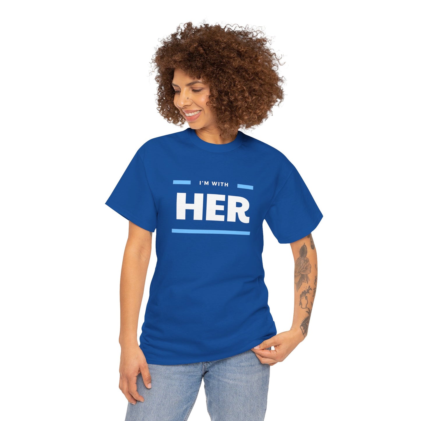 I'm With Her - Adult Unisex Garment-Dyed T-shirt