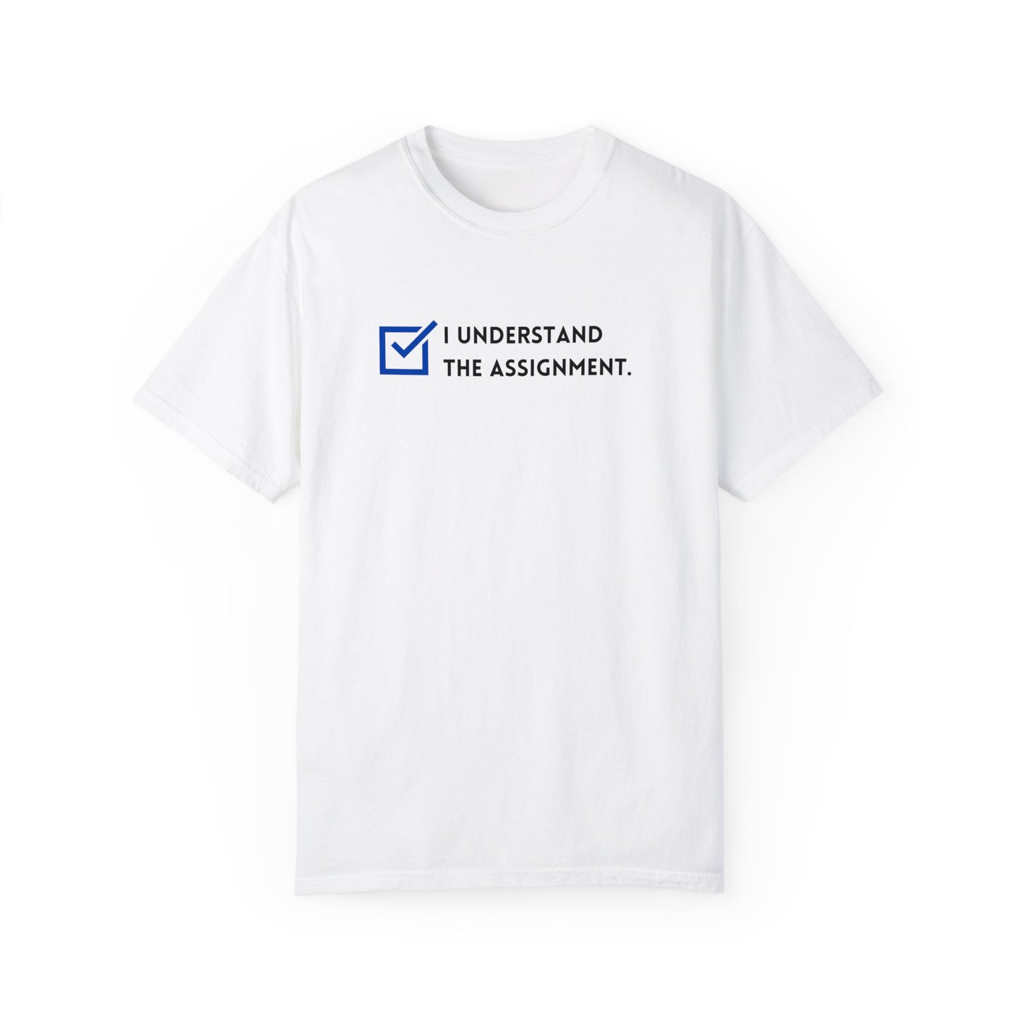 I Understand the Assignment - Adult Unisex Garment-Dyed T-shirt