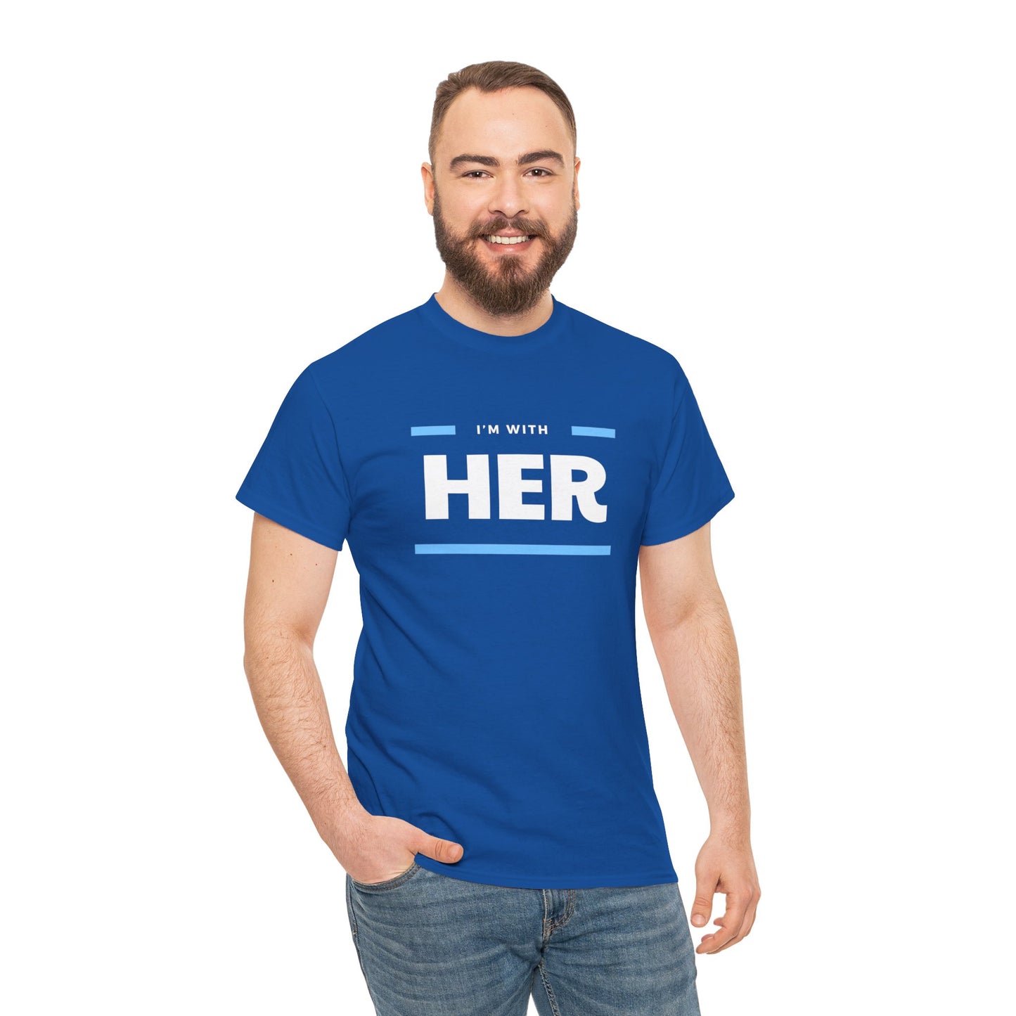 I'm With Her - Adult Unisex Garment-Dyed T-shirt